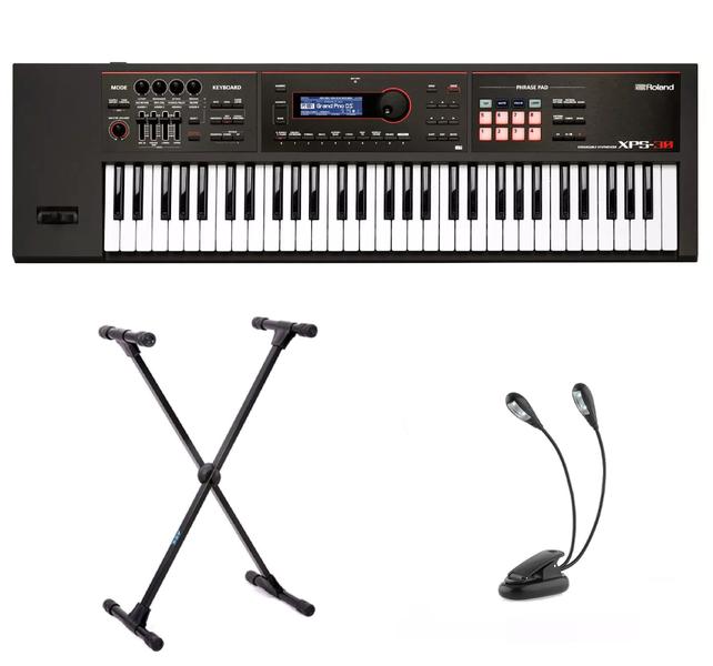 Imagem de Kit Teclado Roland Xps30 com Suporte e Luminária