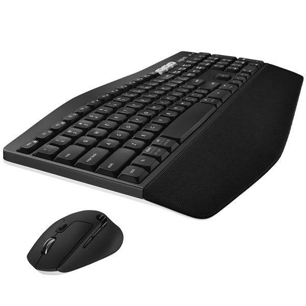 Imagem de Kit Teclado Sem Fio Logitech Performance MK850 Ingles + Mouse - Preto