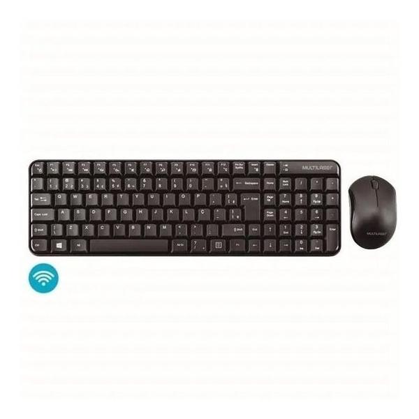 Imagem de Kit Teclado Sem Fio + Mouse Sem Fio  Wireless Multilaser