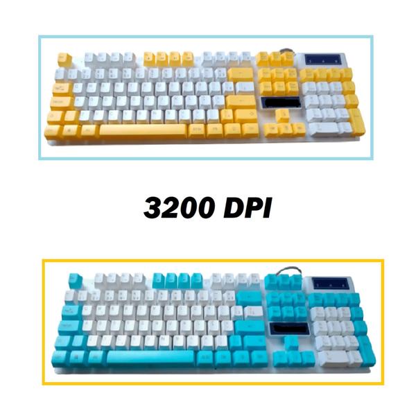 Imagem de Kit Teclado Semi mecânico M450 + Mouse LED RGB Colorido Pc Gamer