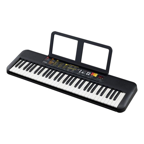 Imagem de Kit Teclado Yamaha PSR-F52 Preto 61 Teclas + Suporte X + Banqueta X