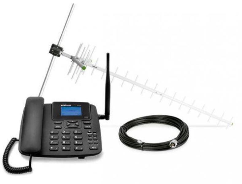 Imagem de Kit Telefone Celular Fixo GSM CFA 4212N - Intelbras