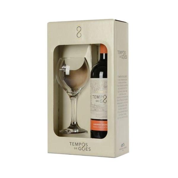 Imagem de Kit Tempos de Góes Tinto Cabernet Sauvignon Suave 750Ml com 1 Taça