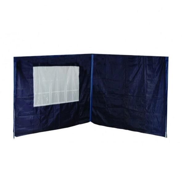 Imagem de Kit Tenda Gazebo de Encaixe 3x3m Azul + 4 Paredes Lateral em Oxford