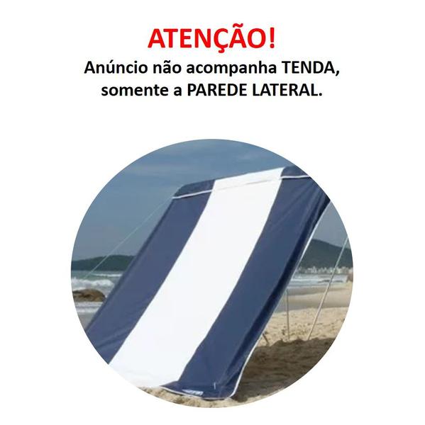 Kit Tenda Gazebo Riviera Camping Praia 2,3x2,3m + 1 Lateral Azul - Zaka Imagem de Kit Tenda Gazebo Riviera Camping Praia 2,3x2,3m + 1 Lateral Azul - Zaka