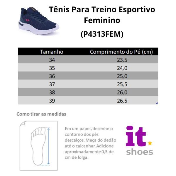 Imagem de Kit Tênis Academia Feminino + Relógio Digital LED + Meia