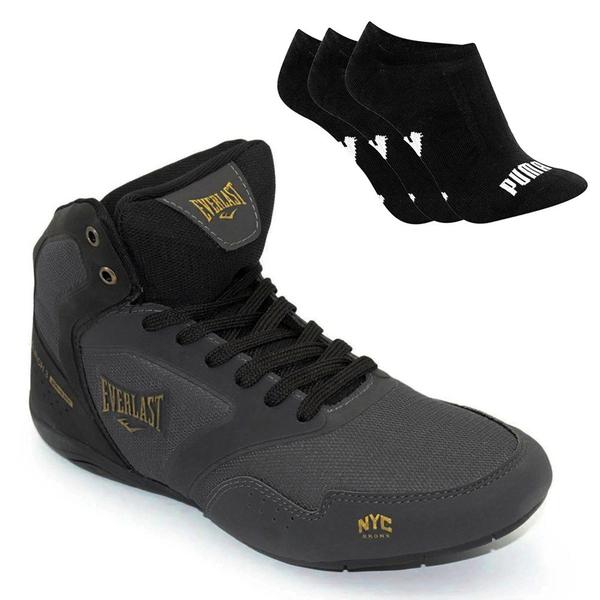 Imagem de Kit Tênis Everlast Clinch III Masculino + 3 Pares de Meias