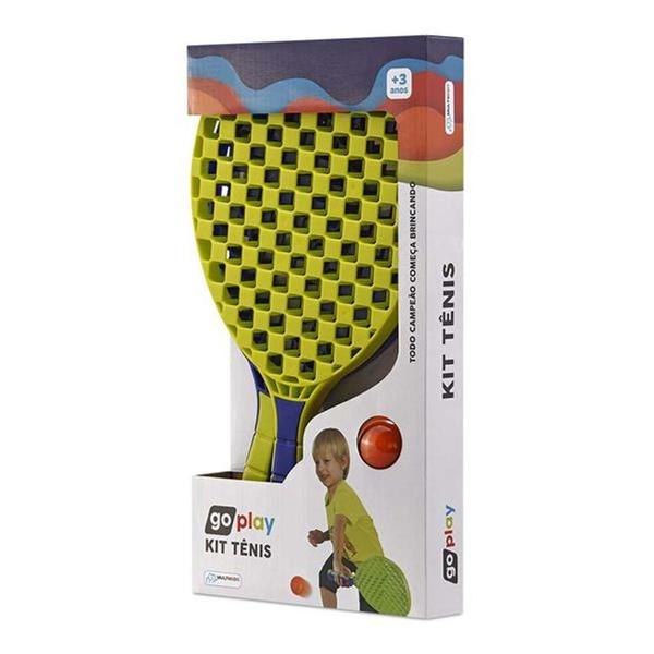 Imagem de Kit Tenis Go Play Com 2 Raquetes e Bolinha - Multikids MULTIKIDS