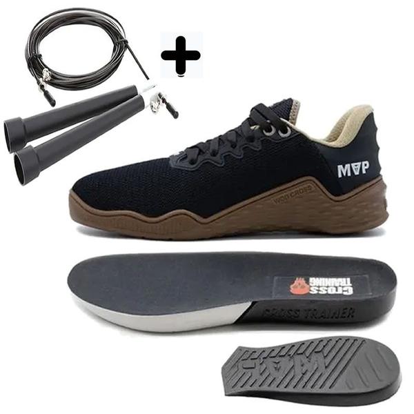 Imagem de Kit Tenis Para Cross Funcional Mvp Black e Corda de Pular