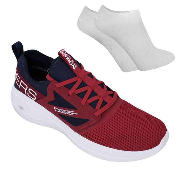 Imagem de Kit Tênis Skechers Go Run Fast Masculino + Par de Meia