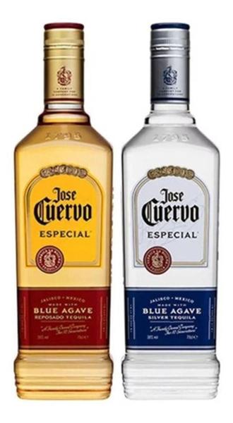 Imagem de Kit Tequila Jose Cuervo Ouro + Prata 750Ml