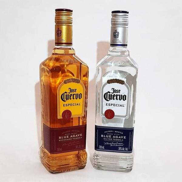 Imagem de Kit Tequila Jose Cuervo Ouro + Prata 750Ml