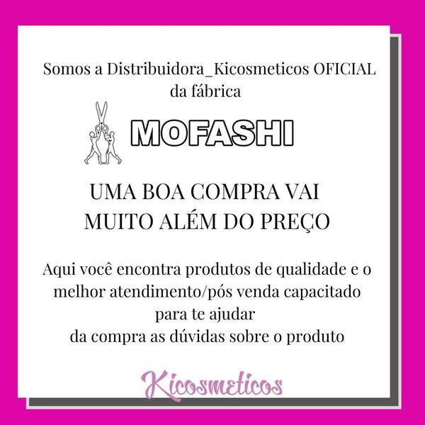 Imagem de Kit Tesoura de Corte Profissional Mofashi Navalha 6.0 + Suporte