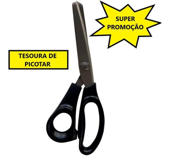 Kit Tesoura De Escalope + Tesoura De Picotar Zig Zag Tecidos - ARTMAK Imagem de Kit Tesoura De Escalope + Tesoura De Picotar Zig Zag Tecidos