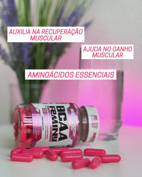 Imagem de Kit Testo Feminy, pote 60 cápsulas, Body Nutry + Bcaa Feminy Importado - 60 cáps Ultra Concentrado