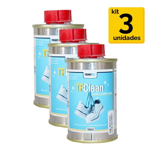 Imagem de KIT TF Clean Borracha 150ML - 3 unidades