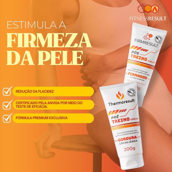 Imagem de Kit Thermoresult Pré Treino Cream Thermoativador 200 g + FIRMRESULT Pós Treino Cream  200 g