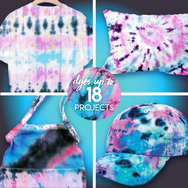 Imagem de Kit Tie Dye Just My Style Neon Midnight DIY até 18 unidades