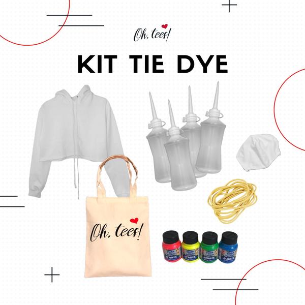 Imagem de Kit Tie Dye Moletom Cropped Infantil