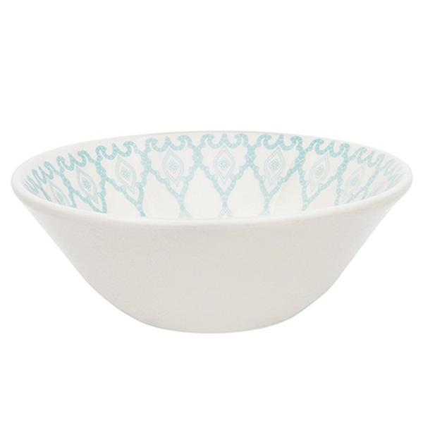 Imagem de Kit Tigelas Bowl e Pratos de Sobremesa 4 Peças Donna  Mandala Oxford Cerâmica