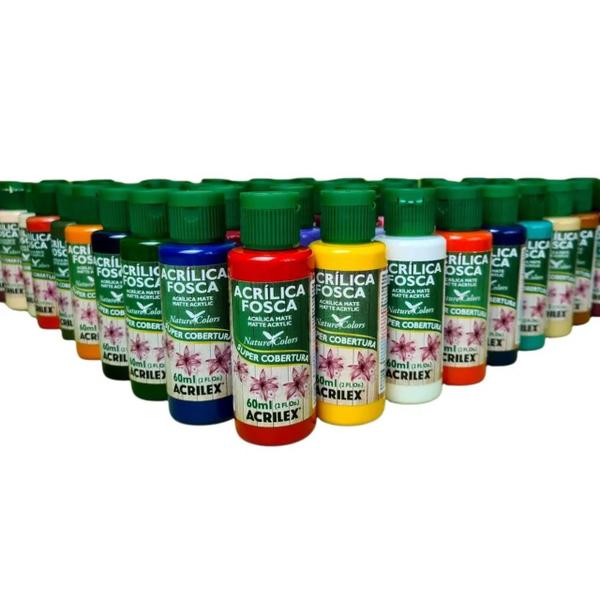 Imagem de Kit Tinta Acrilica Fosca Para Artesanato 60ml Acrilex Escolha As Cores