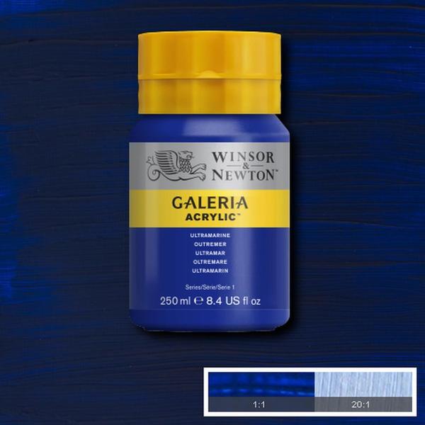 Imagem de Kit Tinta Acrílica Galeria Winsor 250ml 05 Cores Básicas