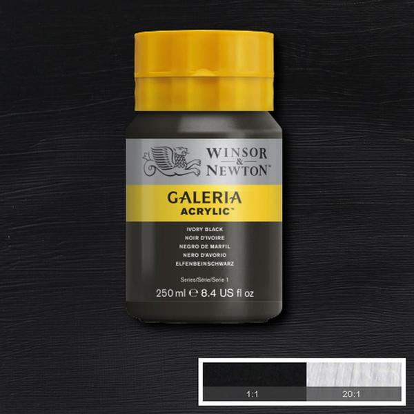 Imagem de Kit Tinta Acrílica Galeria Winsor 250ml 05 Cores Básicas