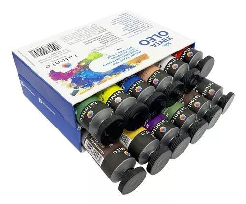 Imagem de Kit Tinta Oleo 20ml 12 Cores Talento