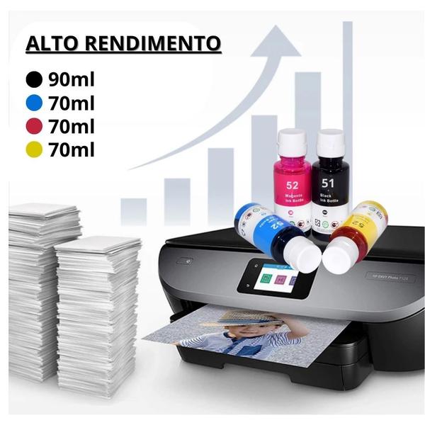 Imagem de Kit Tinta Para Hp Ink Tank 416 116 Smart Tank 517 532 617 