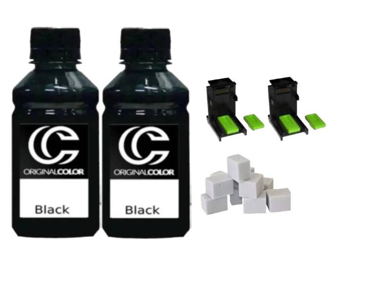 Imagem de Kit Tinta Recarga 2l Black 662 664 122 60 145 74 21