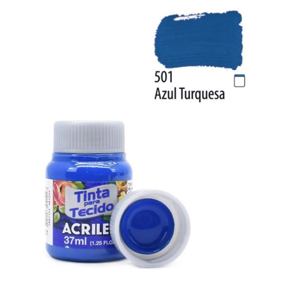 Imagem de Kit Tintas Fosca Para Pintura em Tecidos 2 unidades 37ml