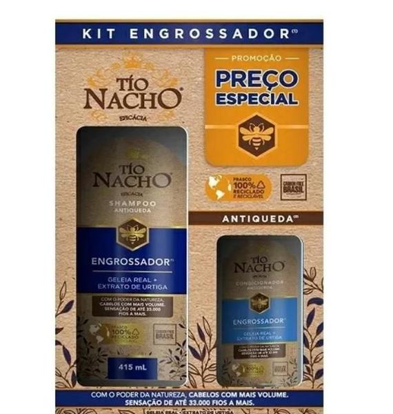 Imagem de Kit Tio Nacho Engrossador Shampoo 415ml + Condicionador 200ml 