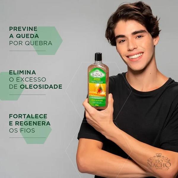 Imagem de Kit Tio Nacho Fortalecedor Shampoo e Condicionador 415ml (2 produtos)