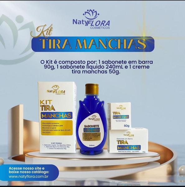 Imagem de Kit tira manchas naty flora  3 peças