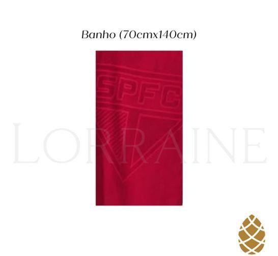 Imagem de Kit Toalha Banho+ Rosto Jacquard Buettner São Paulo Vermelho