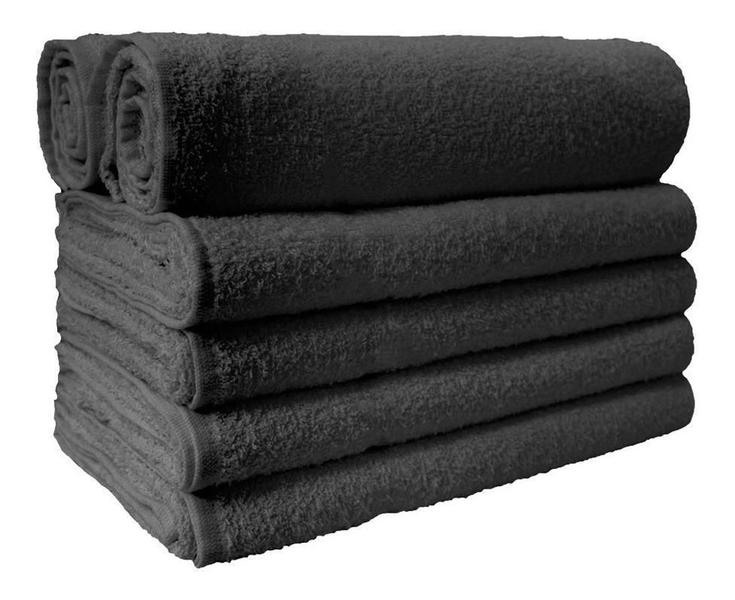 Kit Toalha De Rosto Para Salão Preta 12 Unidades - Profissional Beleza Imagem de Kit Toalha De Rosto Para Salão Preta 12 Unidades
