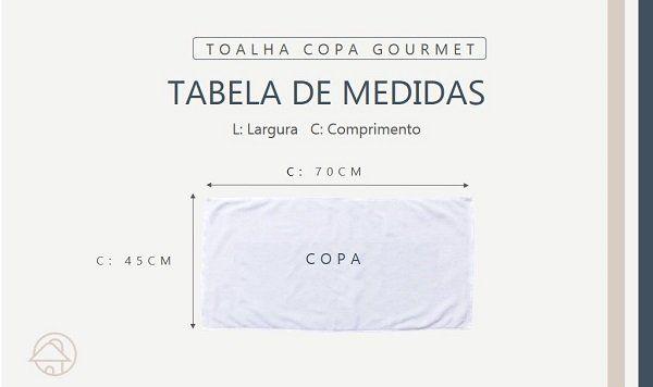 Imagem de Kit Toalhas de Copa Gourmet 4 Peças 100% Algodão