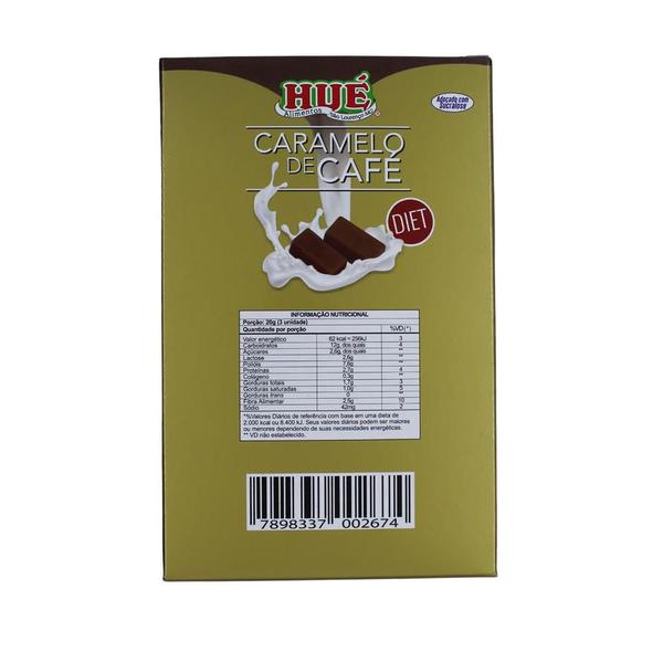 Kit toffee caramelo café e chocolate diet display 500g 2 und - Hué Imagem de Kit toffee caramelo café e chocolate diet display 500g 2 und