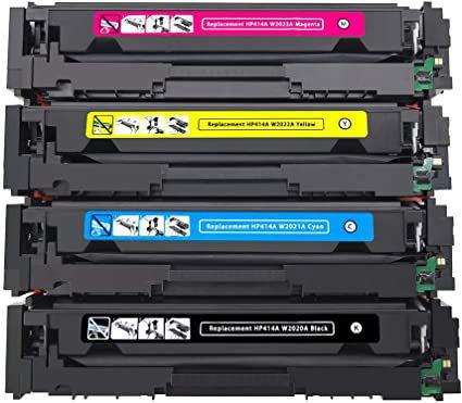 Kit Toner C/ Chip 414X W2020 W2021 W2022 W2023 M454DW M479FDN M454DN M479FDW - PREMIUM Imagem de Kit Toner C/ Chip 414X W2020 W2021 W2022 W2023 M454DW M479FDN M454DN M479FDW