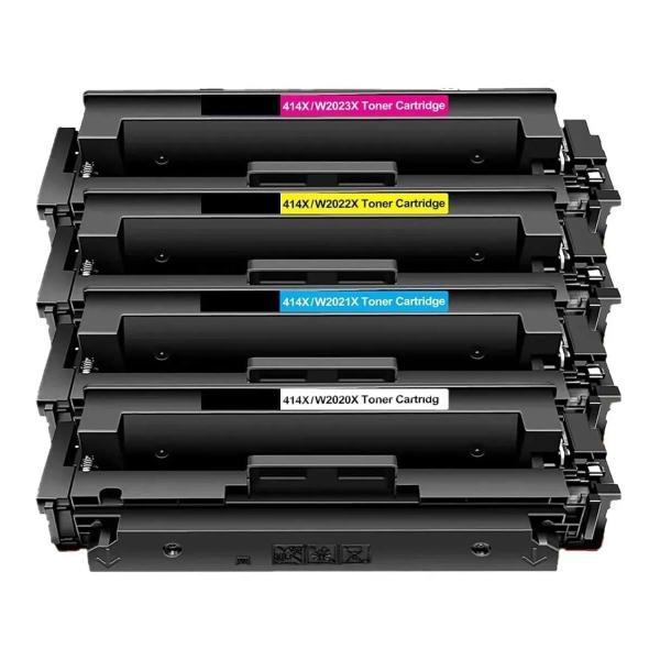Kit Toner C/ Chip 414X W2020 W2021 W2022 W2023 M454DW M479FDN M454DN M479FDW - PREMIUM Imagem de Kit Toner C/ Chip 414X W2020 W2021 W2022 W2023 M454DW M479FDN M454DN M479FDW