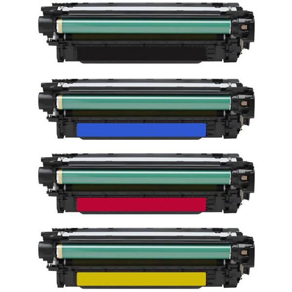 Imagem de Kit Toner Compatível 507A 504A para CP3525 CP3525dn CM3530 CM3530fs M551dn M570dn M551n M575c M551