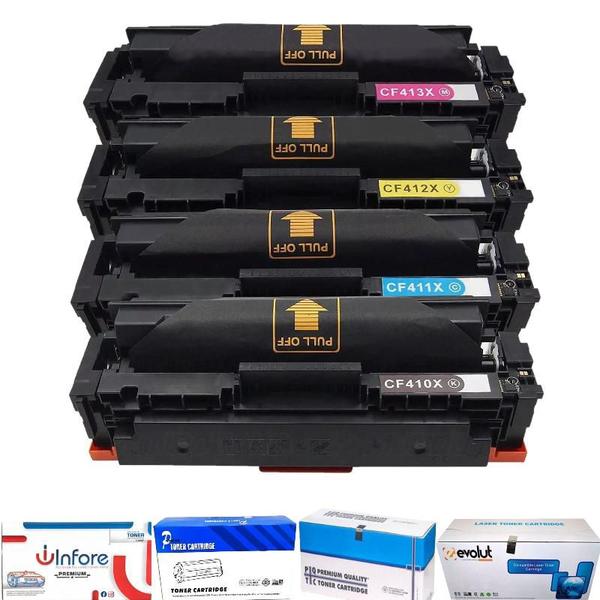 Imagem de Kit Toner Compatível Cf410x Cf411x Cf412x Cf413x  M452DN M452DW M452NW M477FDN M477FDW