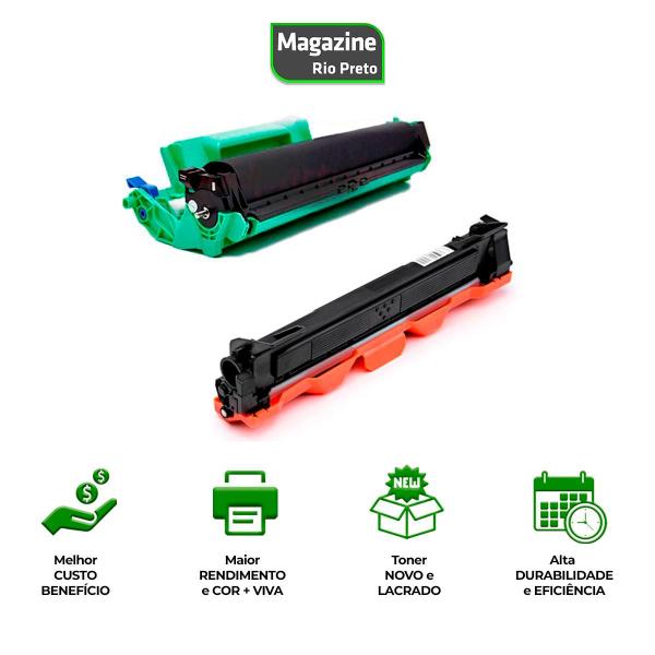 Imagem de  Kit Toner e Drum Fotocondutor Compatível TN1060 DR1060 1060  DCP1602 DCP1512 DCP1617NW HL1112 HL1202 HL1212W