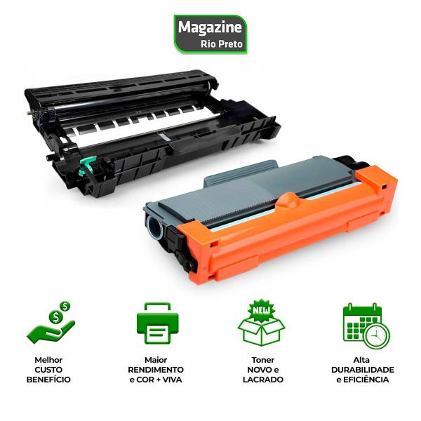 Imagem de Kit Toner e Fotocondutor Compatível TN2340 DR2340 2340  HL-L2360 HL-L2320 MFC-L2720 MFC-L2740 MFC-L2700