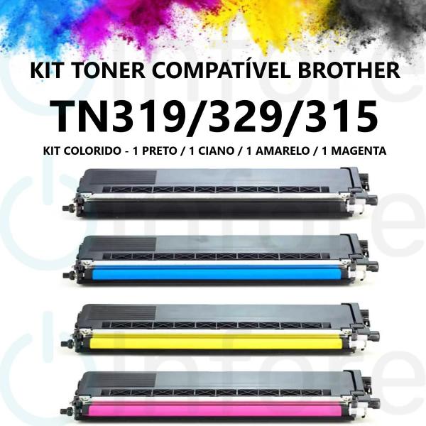 Imagem de Kit Toner TN319 TN329 Compatível com L8400CDN L8350CDW L8850CDW L8350CDW  L8450CDW 4140CN 4570CDW