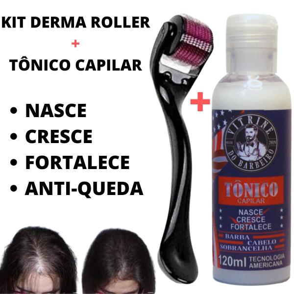 Imagem de Kit Tônico + Derma Roller SystemDe 0.50mm Uso Profissional!!