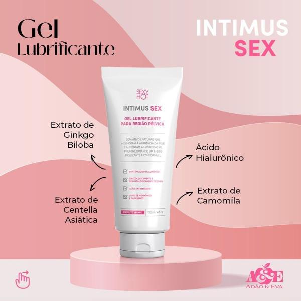 Imagem de Kit Tonico Para Regiao Intima e Gel Lubrificante Intimus Sex