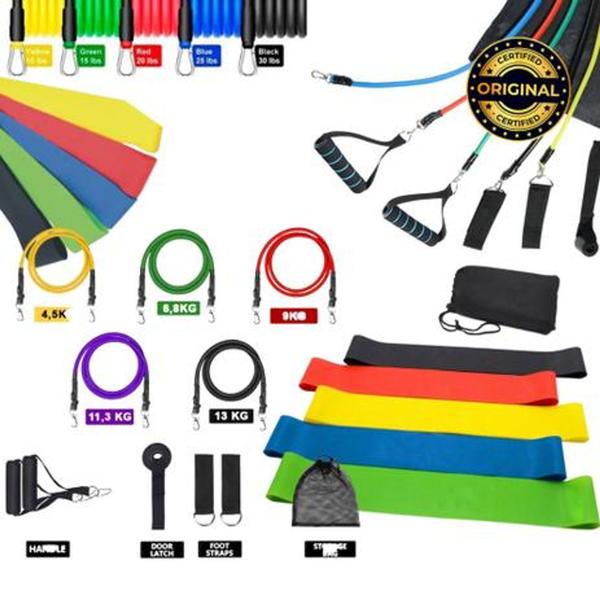 kit Tonificador muscular 16 peças Malhar em casa Treino exercício funcional Funcional - SLU Sports PRO Imagem de kit Tonificador muscular 16 peças Malhar em casa Treino exercício funcional Funcional