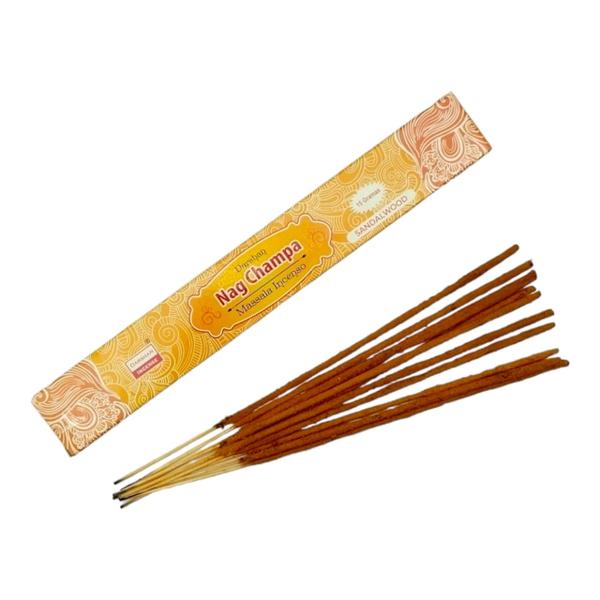 Imagem de Kit Top 5cxs Incenso Massala Darshan Nag Champa + incensário