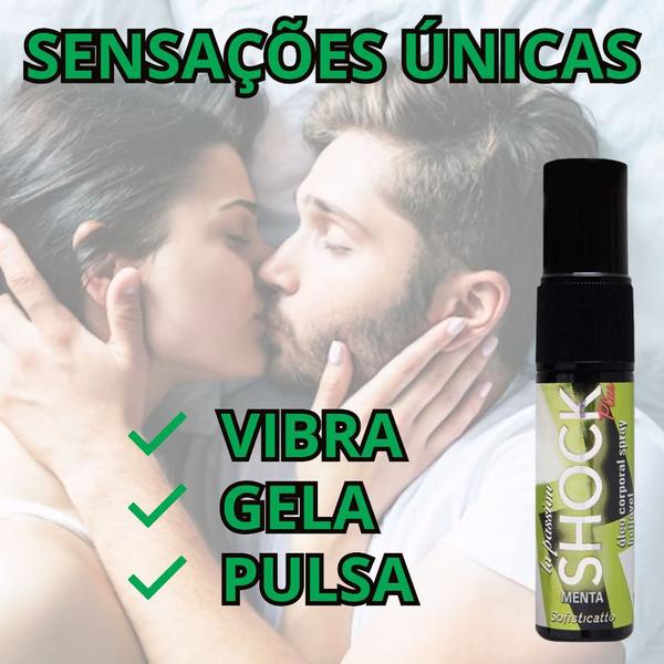 Imagem de Kit Top Sensual Óleo para Massagem: Beijável Vanilla + Shock Plus Menta